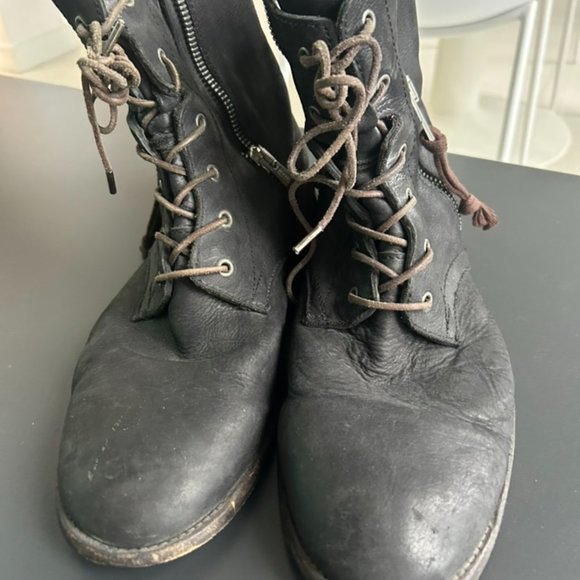 ALL SAINTS Leather Boots Size 11.5 (Used) - Picture 3 of 13
